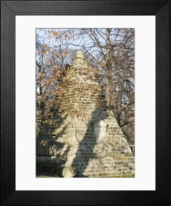 Framed Print : Masonic symbol of a pyramid in Parc Monceau, Paris, Ile de France, France, Europe Framed Print : Masonic symbol of a pyramid in Parc Monceau, Paris, Ile de France, France, Europe