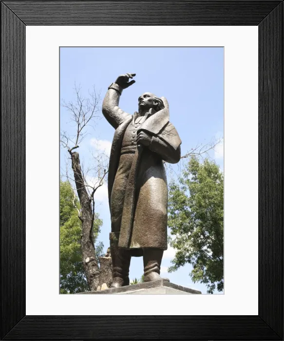 Framed Print : Statue, Miguel Hidalgo, Plaza Hidalgo, Coyoacan, Mexico City, Mexico, North America Framed Print : Statue, Miguel Hidalgo, Plaza Hidalgo, Coyoacan, Mexico City, Mexico, North America