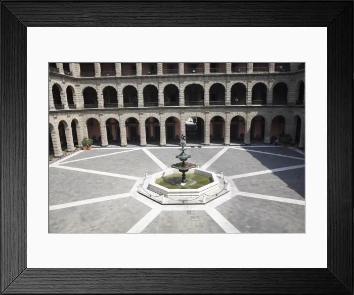 Framed Print : Interior Courtyard, National Palace (Palacio Nacional), Zocalo, Plaza de la Constitucion Framed Print : Interior Courtyard, National Palace (Palacio Nacional), Zocalo, Plaza de la Constitucion