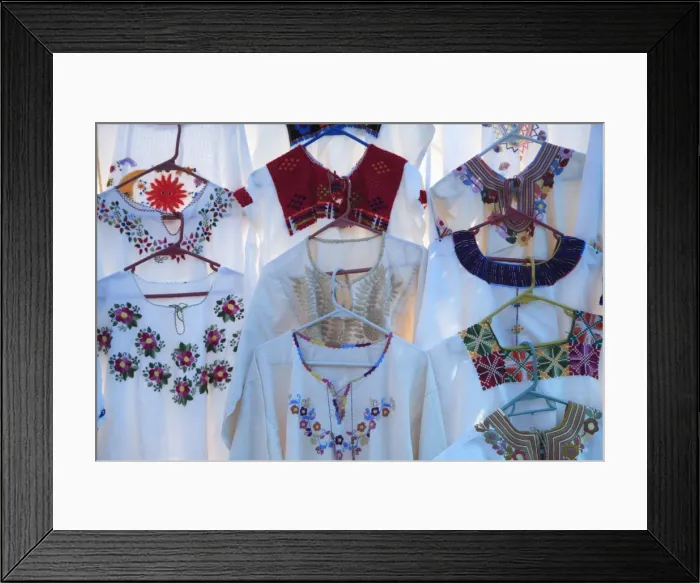 Framed Print : Traditional clothing in the market, Patzcuaro, Michoacan state, Mexico, North America Framed Print : Traditional clothing in the market, Patzcuaro, Michoacan state, Mexico, North America