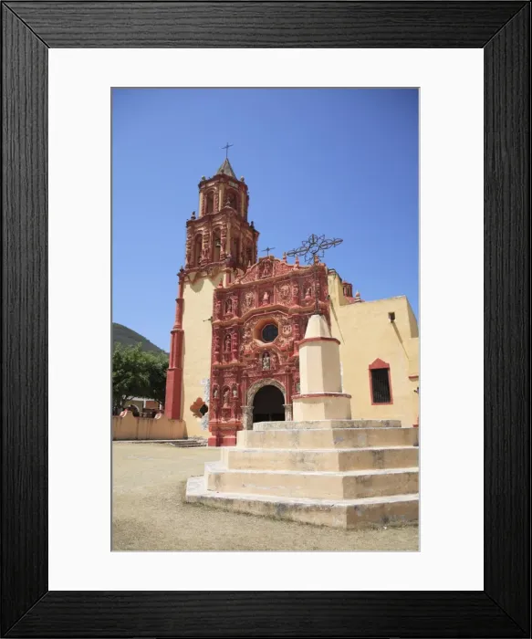Framed Print : Landa Mission, UNESCO World Heritage Site (designed by Franciscan Fray Junipero Serra) Framed Print : Landa Mission, UNESCO World Heritage Site (designed by Franciscan Fray Junipero Serra)