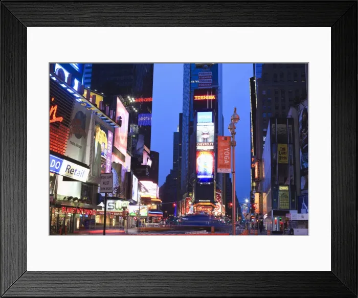 Framed Print : Times Square at dusk, Manhattan, New York City, New York, United States of America Framed Print : Times Square at dusk, Manhattan, New York City, New York, United States of America