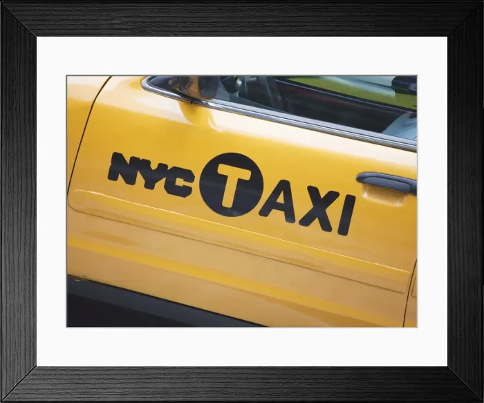 Framed Print : New York Taxi, New York City, New York, United States of America, North America Framed Print : New York Taxi, New York City, New York, United States of America, North America