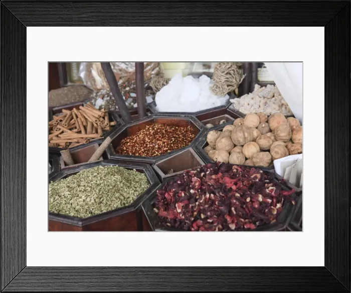 Framed Print : Spices for sale in the Spice Souk, Deira, Dubai, United Arab Emirates, Middle East Framed Print : Spices for sale in the Spice Souk, Deira, Dubai, United Arab Emirates, Middle East