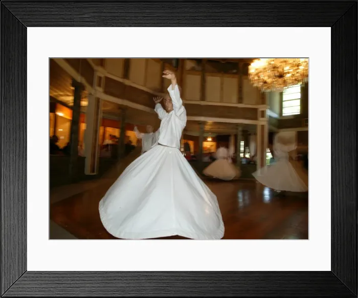 Framed Print : Whirling dervishes at Uskudars convent, Istanbul, Turkey, Europe Framed Print : Whirling dervishes at Uskudars convent, Istanbul, Turkey, Europe