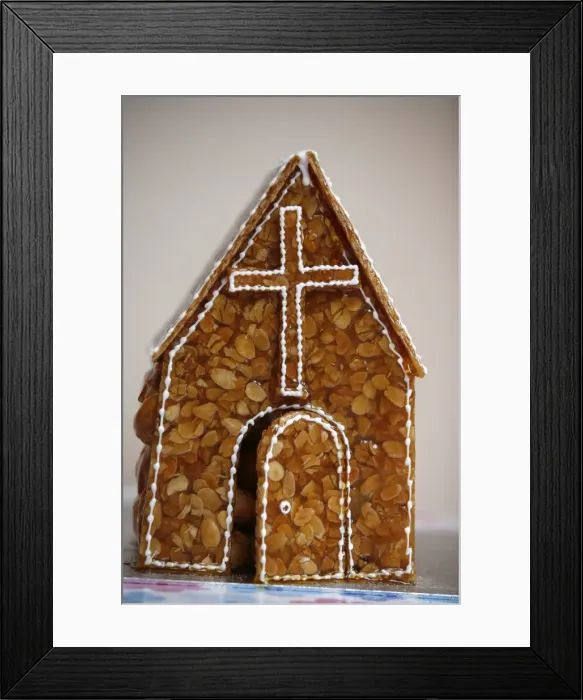 Framed Print : First Holy Communion cake, London, England, United Kingdom, Europe Framed Print : First Holy Communion cake, London, England, United Kingdom, Europe