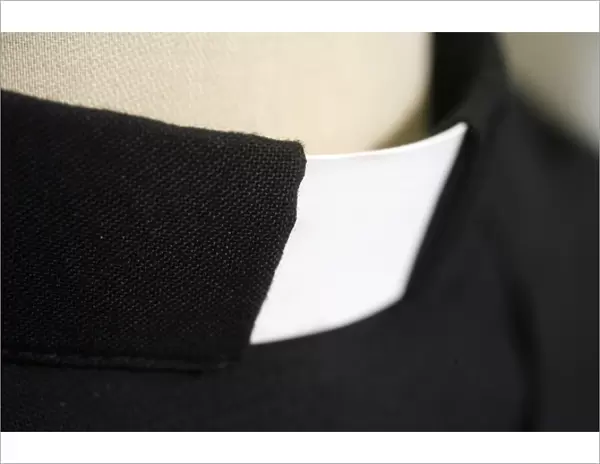 Clergymans collar, Irigny, Rhones-Alpes, France, Europe