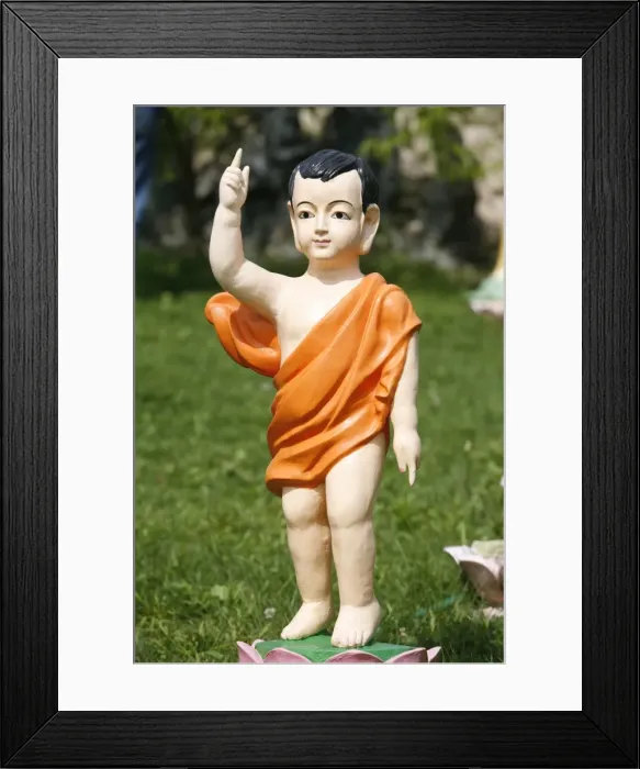 Framed Print : Prince Siddhartha, Buddha as a child, Sainte-Foy-les-Lyon, Rhone, France, Europe Framed Print : Prince Siddhartha, Buddha as a child, Sainte-Foy-les-Lyon, Rhone, France, Europe