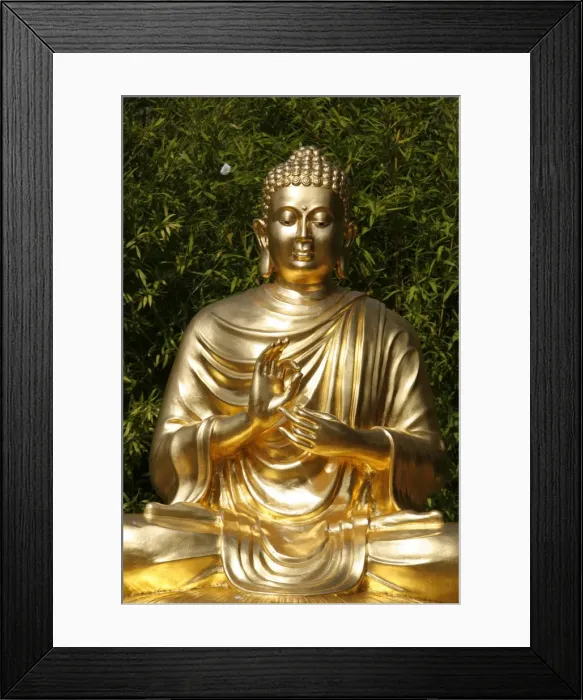 Framed Print : Sitting Buddha statue, Sainte-Foy-Les-Lyon, Rhone, France, Europe Framed Print : Sitting Buddha statue, Sainte-Foy-Les-Lyon, Rhone, France, Europe