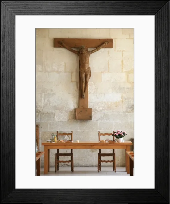 Framed Print : Refectory, Notre Dame du Bec Benedictine Abbey, Le Bec Hellouin, Eure, Normandy Framed Print : Refectory, Notre Dame du Bec Benedictine Abbey, Le Bec Hellouin, Eure, Normandy