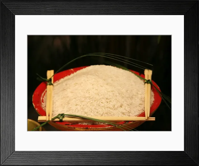 Framed Print : Rice, Paris, France, Europe Framed Print : Rice, Paris, France, Europe
