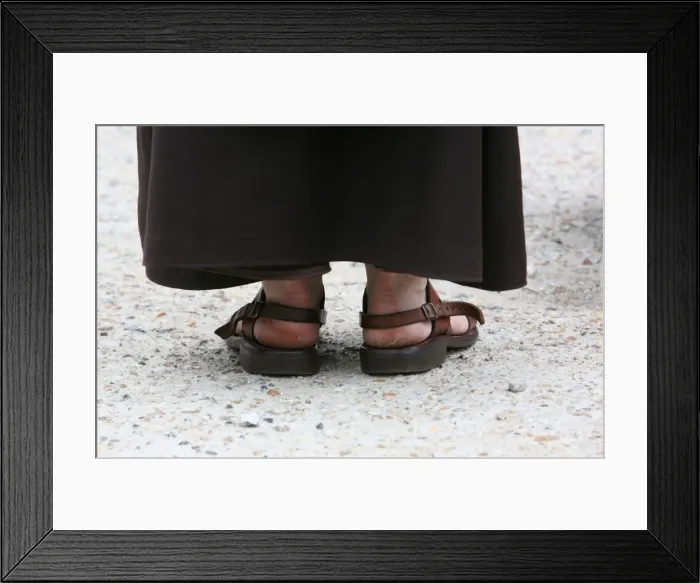 Framed Print : Monks sandals, Paris, France, Europe Framed Print : Monks sandals, Paris, France, Europe