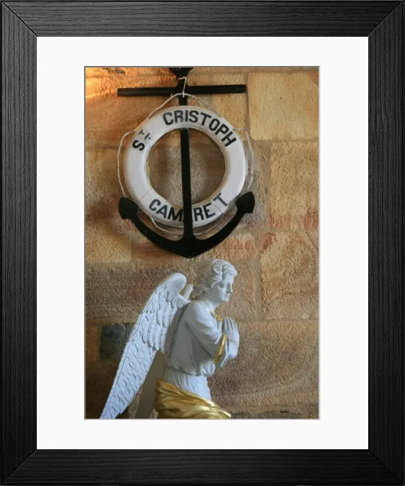Framed Print : St. Christophers church, Camaret-sur-Mer, Finistere, Brittany, France, Europe Framed Print : St. Christophers church, Camaret-sur-Mer, Finistere, Brittany, France, Europe