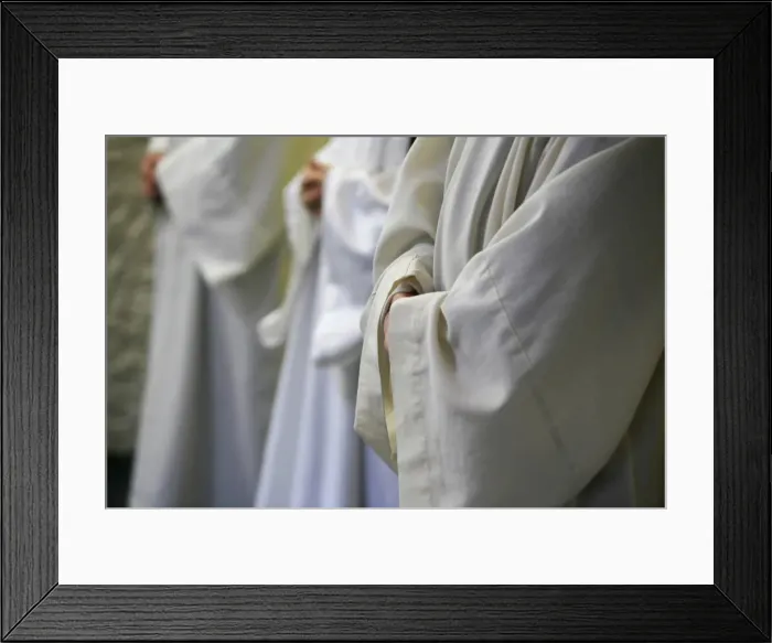 Framed Print : Monks, Notre-Dame d Esperance monastery, Evian, Haute Savoie, France, Europe Framed Print : Monks, Notre-Dame d Esperance monastery, Evian, Haute Savoie, France, Europe