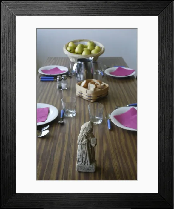 Framed Print : Dining hall at Saint-Francois de Sales monastery, Evian, Haute Savoie, France, Europe Framed Print : Dining hall at Saint-Francois de Sales monastery, Evian, Haute Savoie, France, Europe