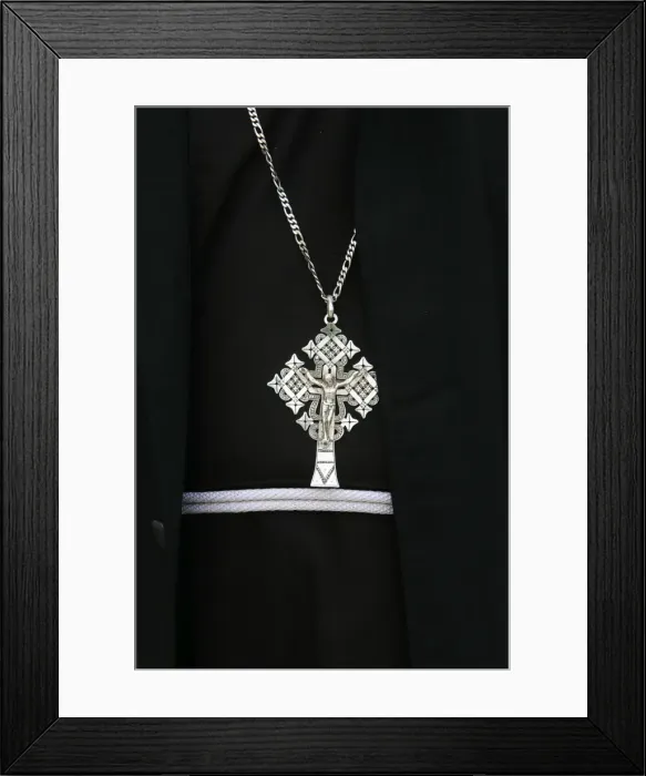 Framed Print : Ethiopian monks cross, Paris, France, Europe Framed Print : Ethiopian monks cross, Paris, France, Europe
