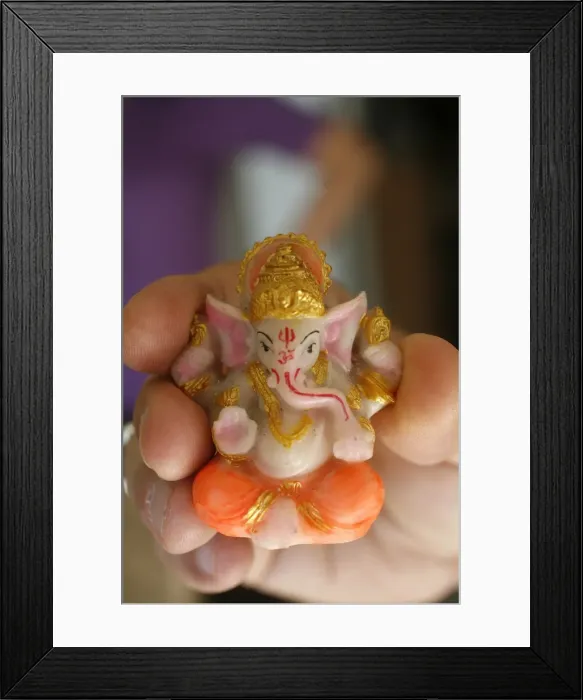 Framed Print : Small Ganesh statue, Paris, France, Europe Framed Print : Small Ganesh statue, Paris, France, Europe