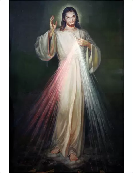 Jesus of Mercy painting in San Spirito in Sassia church, Rome, Lazio, Italy, Europe