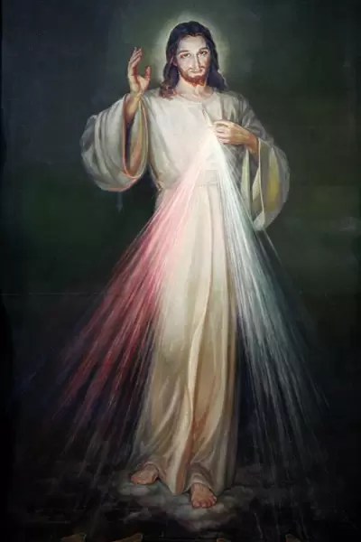 Jesus of Mercy painting in San Spirito in Sassia church, Rome, Lazio, Italy, Europe