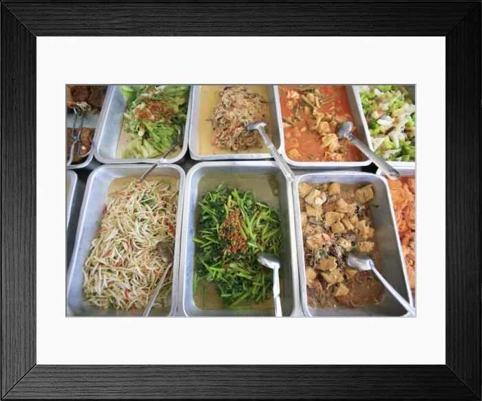 Framed Print : Vegetarian food, Penang, Malaysia, Southeast Asia, Asia Framed Print : Vegetarian food, Penang, Malaysia, Southeast Asia, Asia