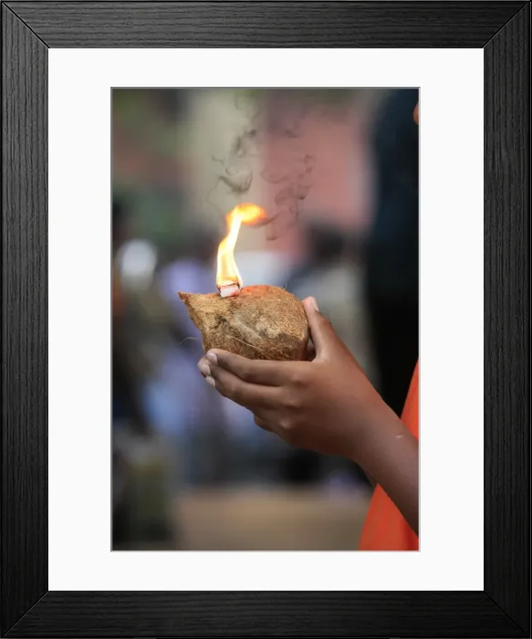 Framed Print : Coconut in Hindu ceremony, Kuala Lumpur, Malaysia, Southeast Asia Framed Print : Coconut in Hindu ceremony, Kuala Lumpur, Malaysia, Southeast Asia