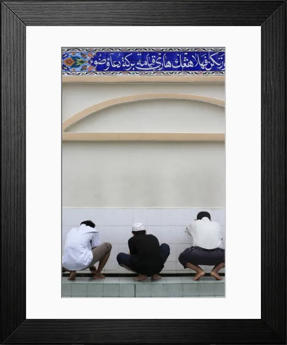 Framed Print : Washing before prayers, Masjid Kampung mosque, Kuala Lumpur, Malaysia, Southeast Asia Framed Print : Washing before prayers, Masjid Kampung mosque, Kuala Lumpur, Malaysia, Southeast Asia