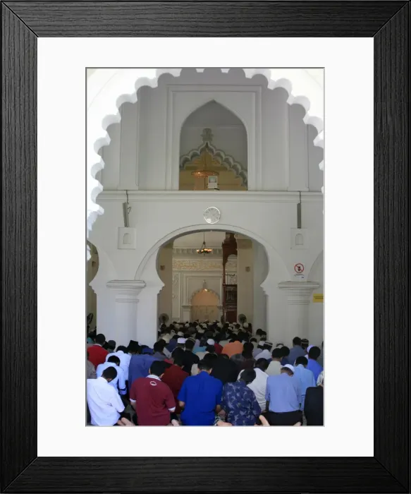 Framed Print : Friday prayers, Kapitan Kling Mosque, Penang, Malaysia, Southeast Asia Framed Print : Friday prayers, Kapitan Kling Mosque, Penang, Malaysia, Southeast Asia