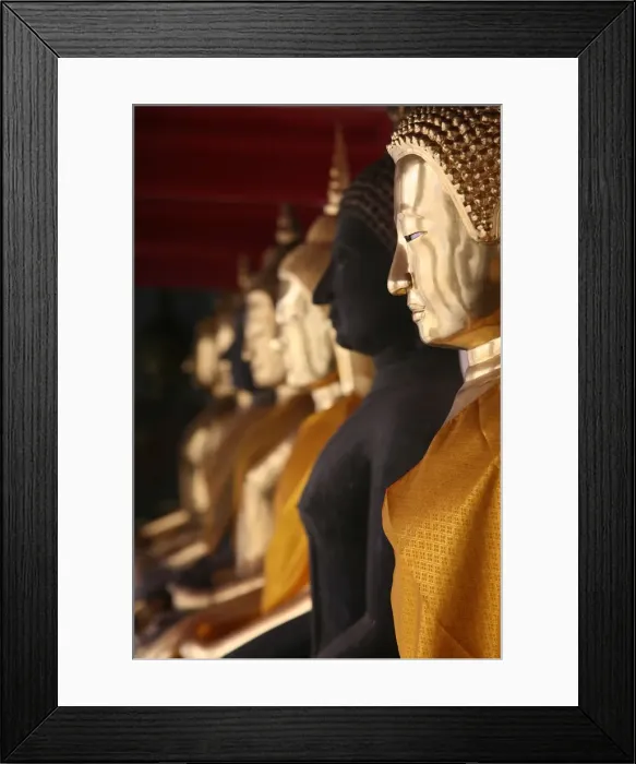 Framed Print : Golden Buddhas at Wat Po, Bangkok, Thailand, Southeast Asia Framed Print : Golden Buddhas at Wat Po, Bangkok, Thailand, Southeast Asia