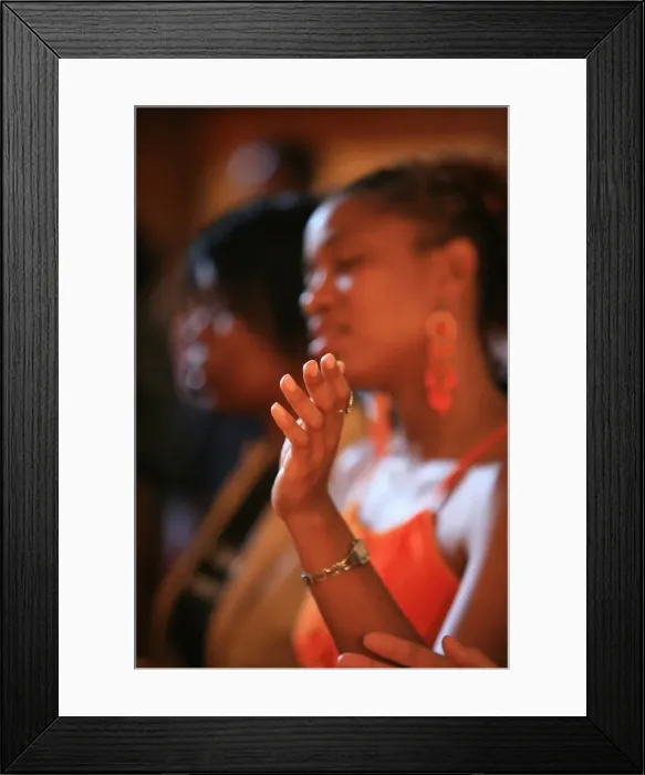 Framed Print : Sunday Service of the Christian Life Fellowship in Greenwich, London, England Framed Print : Sunday Service of the Christian Life Fellowship in Greenwich, London, England