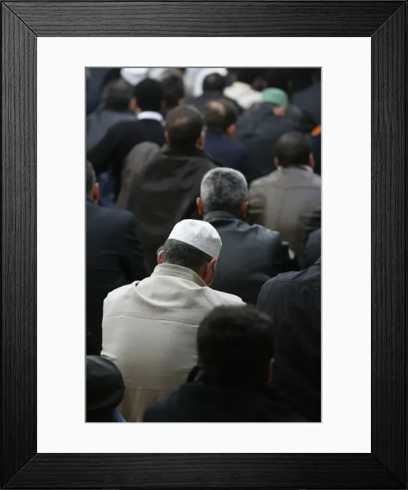 Framed Print : Muslims in mosque, Geneva, Switzerland, Europe Framed Print : Muslims in mosque, Geneva, Switzerland, Europe