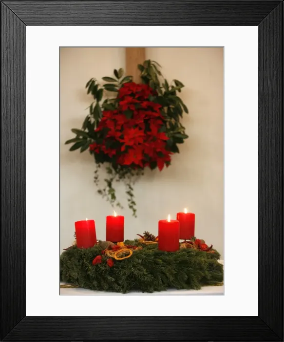 Framed Print : Advent candles, Geneva, Switzerland, Europe Framed Print : Advent candles, Geneva, Switzerland, Europe