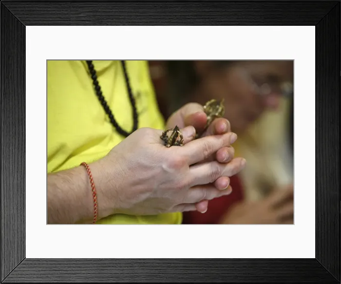Framed Print : Buddhism student at Vajradhara-Ling temple, Aubry-le-Panthou, Orne, France, Europe Framed Print : Buddhism student at Vajradhara-Ling temple, Aubry-le-Panthou, Orne, France, Europe