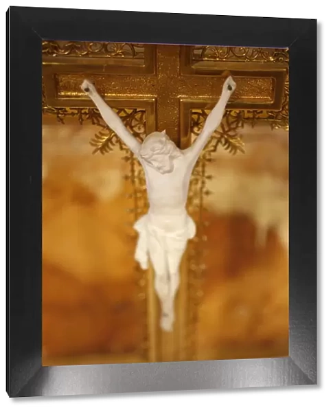 Crucifix, Notre-Dame de la Gorge, Haute Savoie, France, Europe