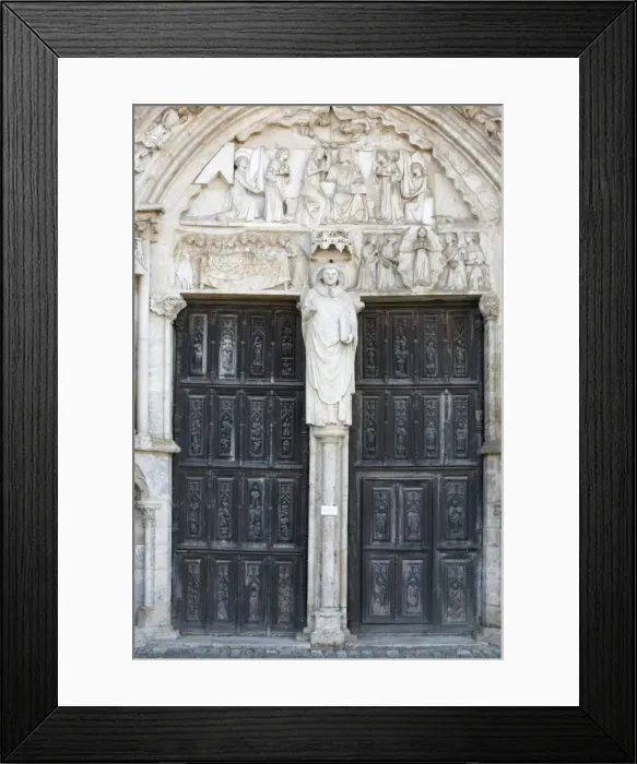 Framed Print : The 12th century entrance to Saint Thibault church, Saint-Thibault-en-Auxois Framed Print : The 12th century entrance to Saint Thibault church, Saint-Thibault-en-Auxois