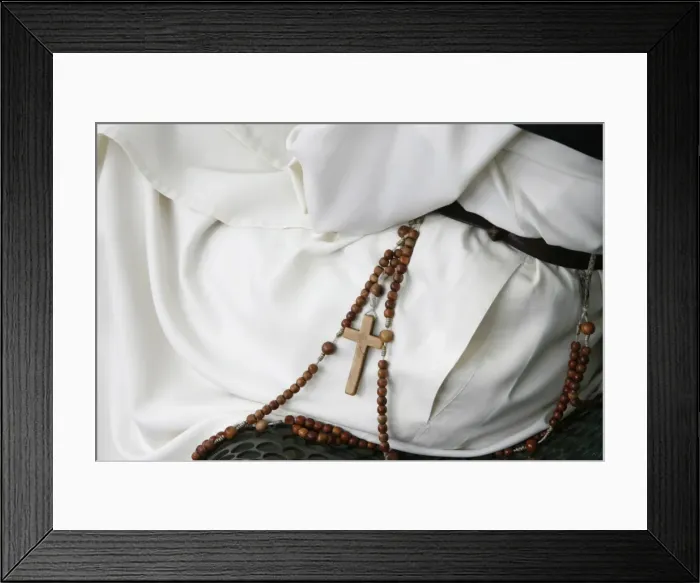 Framed Print : Sitting nun, Lourdes, Hautes Pyrenees, France, Europe Framed Print : Sitting nun, Lourdes, Hautes Pyrenees, France, Europe