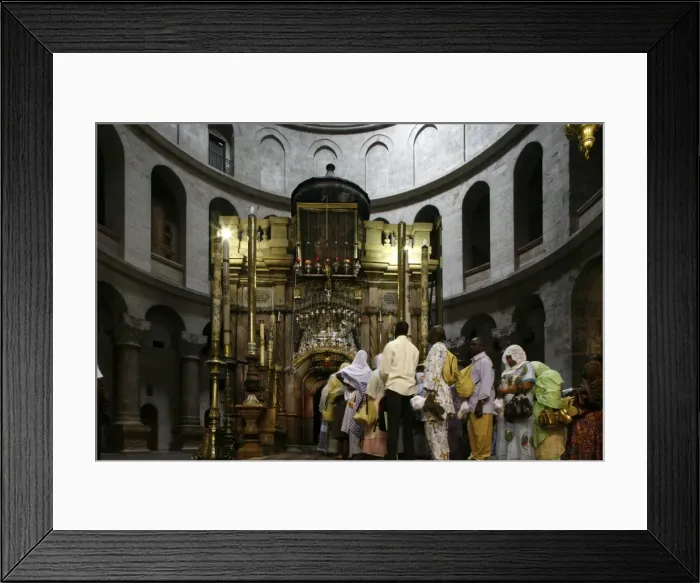 Framed Print : Tomb of Jesus at Church of the Holy Sepulchre, Old City, Jerusalem, Israel, Middle East Framed Print : Tomb of Jesus at Church of the Holy Sepulchre, Old City, Jerusalem, Israel, Middle East