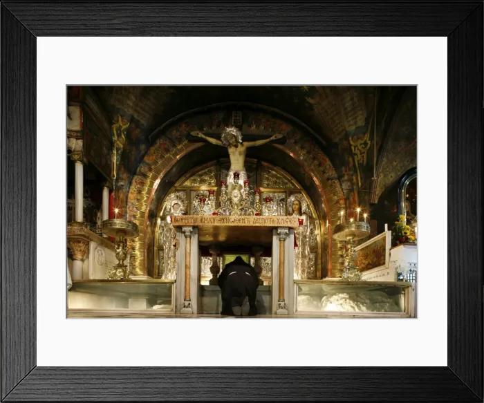 Framed Print : Golgotha chapel at the Church of the Holy Sepulchre, Jerusalem, Israel, Middle East Framed Print : Golgotha chapel at the Church of the Holy Sepulchre, Jerusalem, Israel, Middle East