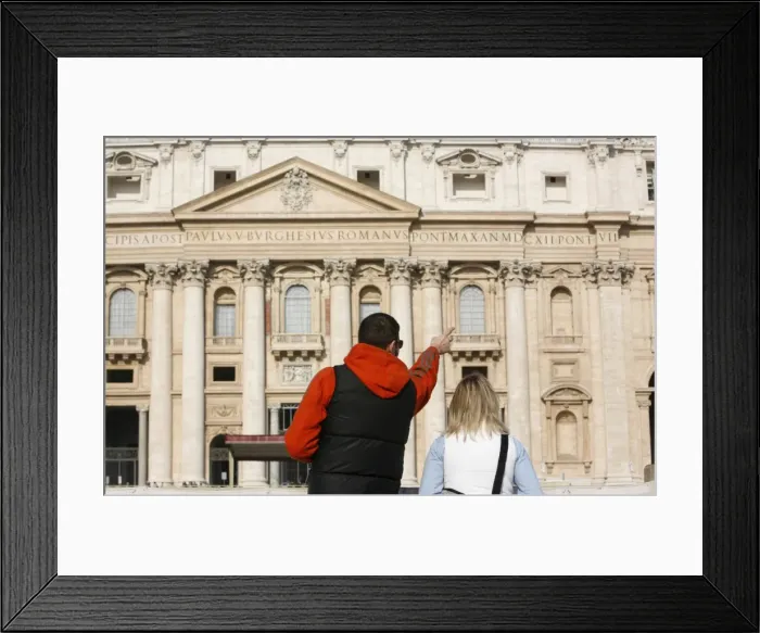 Framed Print : Tourists at St. Peters Basilica, Vatican, Rome, Lazio, Italy, Europe Framed Print : Tourists at St. Peters Basilica, Vatican, Rome, Lazio, Italy, Europe