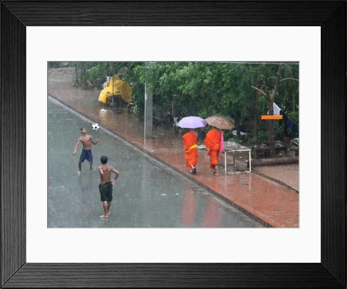 Framed Print : Monsoon rain in Luang Prabang, Luang Prabang, Laos, Indochina, Southeast Asia, Asia Framed Print : Monsoon rain in Luang Prabang, Luang Prabang, Laos, Indochina, Southeast Asia, Asia