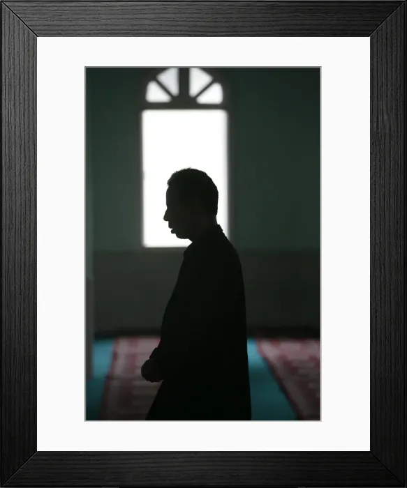Framed Print : Muslim at prayer, Kathmandu, Nepal, Asia Framed Print : Muslim at prayer, Kathmandu, Nepal, Asia