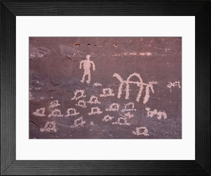Framed Print : Rock paintings at Inchalt, Ghat, Akakus, Libya, North Africa, Africa Framed Print : Rock paintings at Inchalt, Ghat, Akakus, Libya, North Africa, Africa