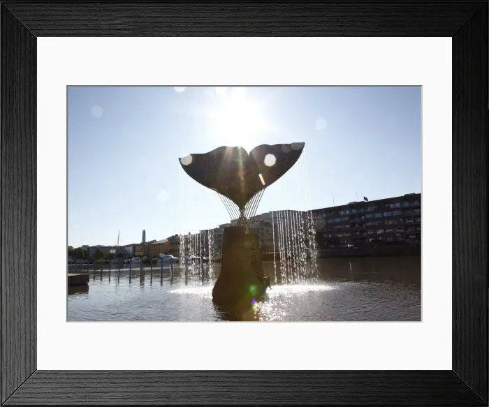 Framed Print : Aura River, Whales Fin fountain, Turku, Western Finland, Finland, Scandinavia Framed Print : Aura River, Whales Fin fountain, Turku, Western Finland, Finland, Scandinavia