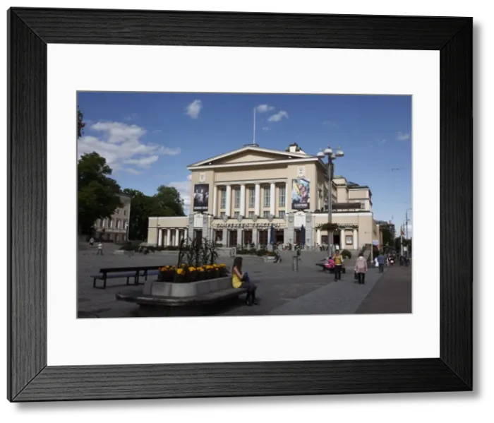 Framed Print : Neo-Classical Tampere Theatre, Central Square, Tampere City, Parkanmaa Framed Print : Neo-Classical Tampere Theatre, Central Square, Tampere City, Parkanmaa