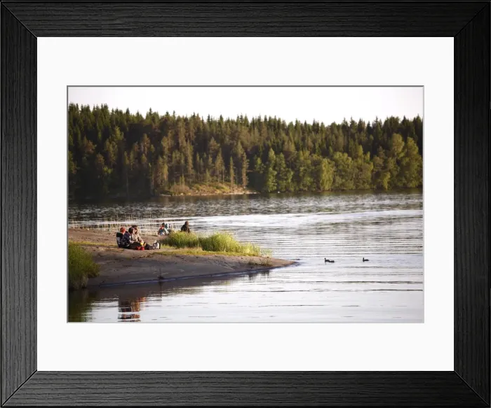 Framed Print : Young people relaxing beside lake, Savonlinna, Saimaa Lake District, Savonia Framed Print : Young people relaxing beside lake, Savonlinna, Saimaa Lake District, Savonia