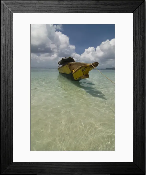 Framed Print : Traditional boat off Havelock Island, Andaman Islands, Indian Ocean, India, Asia Framed Print : Traditional boat off Havelock Island, Andaman Islands, Indian Ocean, India, Asia