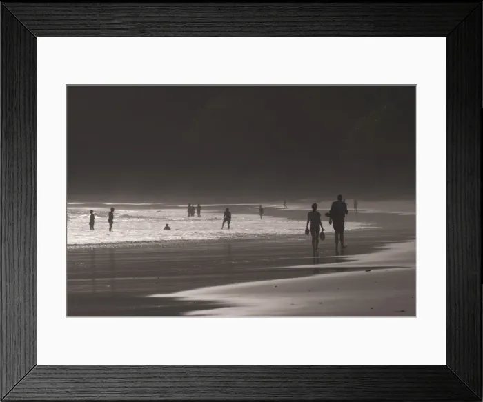 Framed Print : People walking along the wonderful Elephanta Beach in the dusk, Havelock Island Framed Print : People walking along the wonderful Elephanta Beach in the dusk, Havelock Island