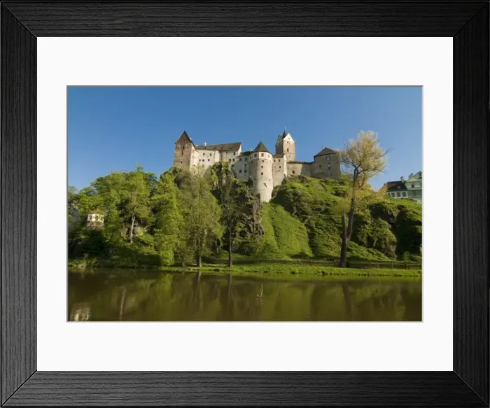 Framed Print : Castle of Loket on a hill, Loket, Czech Republic, Europe Framed Print : Castle of Loket on a hill, Loket, Czech Republic, Europe