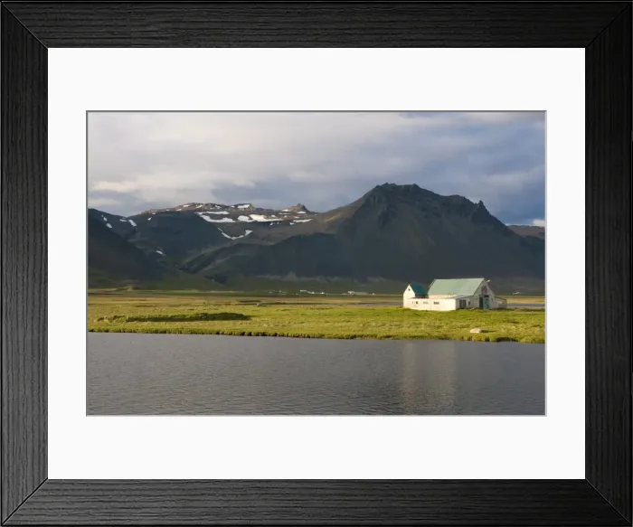 Framed Print : Lonely farm in western Iceland, Iceland, Polar Regions