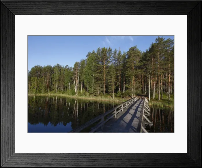 Framed Print : Footbridge over Lake Puruvesi, Punkaharju Nature Reserve, Saimaa Lake District Framed Print : Footbridge over Lake Puruvesi, Punkaharju Nature Reserve, Saimaa Lake District