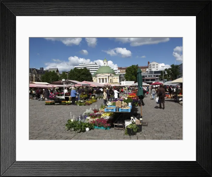 Framed Print : Stalls in Kauppatori Square (Market Square), Turku, Western Finland, Finland Framed Print : Stalls in Kauppatori Square (Market Square), Turku, Western Finland, Finland